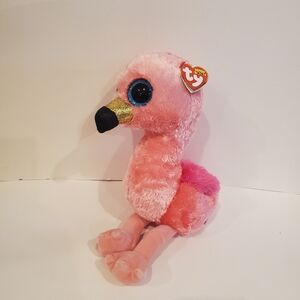 Ty Beanie Boos Gilda the Pink Flamingo Medium Plush 12"